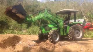 Front Loader dan offsetting Mulcher di Bajawa- Nusa Tenggara Timur (NTT)