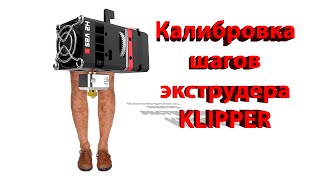 Klipper простая кабировка шагов экструдера 3д принтер дома