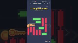 How to solve  Mini Game 11 Aug | Mini Game | #hamsterkombat #shorts #short #trending #mini game