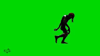 Krovosos walks on the greenscreen chromakey