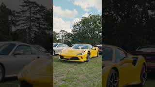 The Ferrari F8 in eye-catching Yellow (Giallo Modena) #carsandcoffee