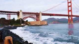 Golden Gate Bridge waves