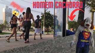 PEGADINHA DO HOMEM CACHORRO #humor #broma #susto