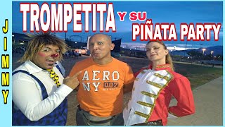 PAYASO TROMPETITA Y SU PIÑATA PARTY SHOW EN GENOVA ITALIA