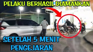 Aksi Kejar-kejaran Dramatis Korban Vs Pelaku, Pelaku Diringkus Di Indomart Batuan Sumenep.