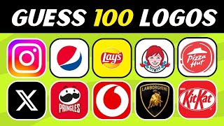 Guess The Logo in 3 Seconds | 100 Famous Logos