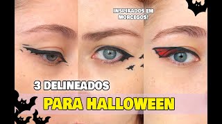 3 Ideias de Delineados para o Halloween