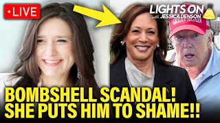 LIVE: Trump PUT TO SHAME by Kamala after His Latest Scandal EXPLODES | Lights On with Jessica Denson