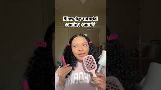 Blow Out tutorial on curly hair🤍 #curlyhair #blowout