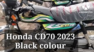 Honda CD70 2023 Model Black Coloure Available in Market