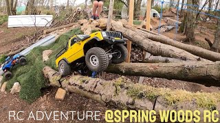 RC Adventure at Spring Woods RC (part 2) FTX Ravine, FTX Outback Hi Rock, TRX4, Axial