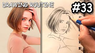 Mastering Drawing Techniques with Loomis Method - Drawing Routine #33