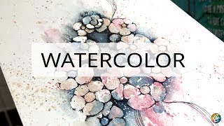 watercolor painting and doodling + reviewing new paints