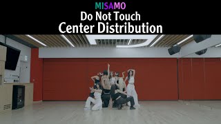 MISAMO - Do Not Touch Dance Practice - Center Distribution