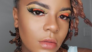 Spring Cut Crease | Yellow, Green and Orange | Beginners friendly