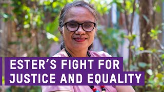 Ester advocates for women facing legal inequalities