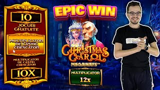 BUBUIE CHRISTMAS CAROL MEGAWAYS🎅🎰EPIC WIN #pacanele #cazino #live