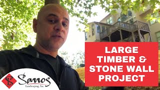 Timber & Stone Retaining Wall Project Walkthrough 🧱 This took us three and a half weeks!