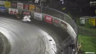 Brad Sweet tire exploded & flip at Knoxville during Thursday’s A-Main feature.