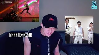 BANGCHAN REACTION TO STRAY KIDS ATEEZ BTOB DANCE UNIT MAYFLY MNET KINGDOM PERFORMANCE EP 7