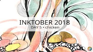 INKTOBER •  day 5 • prompt: chicken