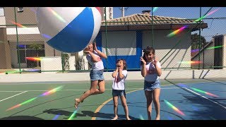 DESAFIO DA BOLA GIGANTE / GIANT BALL CHALLENGE - 3 irmãs demais