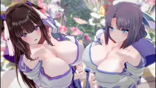 『アズールレーン』×『シノビマスター 閃乱カグラ NEW LINK』雪泉・樫野で【愛言葉IV】【Yumi/IJN Kashino/MMD/アズールレーン/AzurLane/KKVMD】