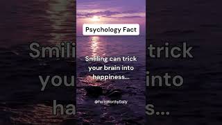 Smiling can trick your brain into happiness... #shorts