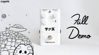 Teisco Fuzz pedal demo! | 70's Foxx Tone Machine replica | Guitar + 5 String Bass, Clean + High Gain