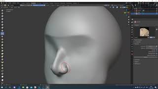 Второй урок. Скульптинг головы человека в программе Blender.