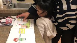 Baby reading at age 3, 2018, Manha Muskaan Mahmood (personal/home video) 1788