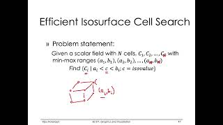 E0 271 : Graphics and Visualization : Scalar Field Visualization : NOISE Algorithm