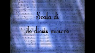 Le scale musicali al pianoforte - Scala di do diesis minore