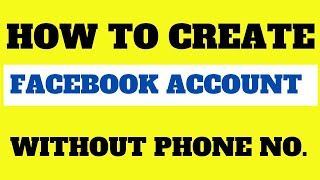 How to create Facebook account without phone number (2024 )