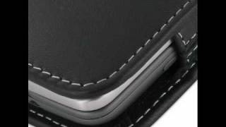 PDair Leather Case for HTC Desire Z/T-mobile G2 - Vertical Pouch Type (Black)