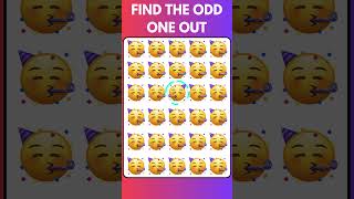 Find The ODD One Out  - Emoji Puzzles