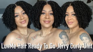 LuvMe Hair Bouncy Fluffy Jerry Curly Unit | Ready to Go | Glueless | Install and Review