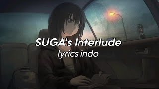 SUGA's Interlude - Halsey ft SUGA (lyrics indo)