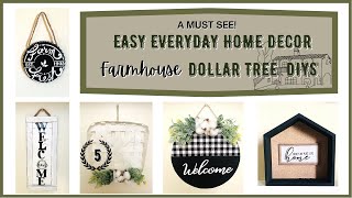 MUST SEE !  EVERYDAY FARMHOUSE  DOLLAR TREE DIY /HOME DECOR IDEAS