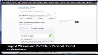 Prepaid Wireless and Portable or Personal Hotspot