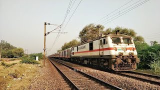 FLAT 110KMPH ACTION BY WAP7 | GZB WAP7 leading the pride of NCR "Prayagraj SF Express" | RF RAJ ROY