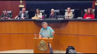 Mensaje de la Senadora Beatriz Paredes en la tribuna del Senado de la República