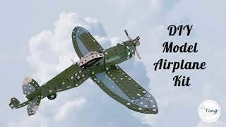 Open Box & Assembly of Metal Model Airplane Kit| Father's Day Gift