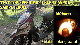 Test drive mio 170 cc 4 klep topspeed 160++