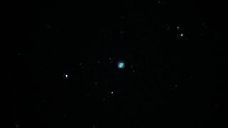 Ghost of Jupiter Nebula @ 120X via White Phosphor Night Vision in Real Time