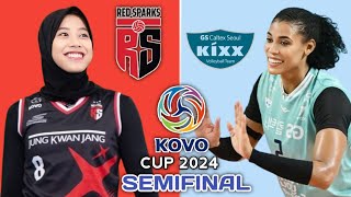 Lolos ke Final🔥 Red Sparks VS GS Caltex | KOVO Cup 2024 Highlight