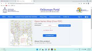 How to download Toposheet from Survey of India #toposheet #surveyofindia