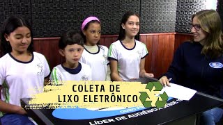 Alunos promovem coleta de lixo eletrônico