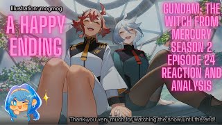 A Happy Ending | Gundam: The Witch from Mercury Season 2 Episode 24 Reaction and Analysis