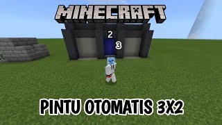 Cara Membuat Pintu 3x2 Otomatis | Minecraft Tutorial | Minecraft Indonesia